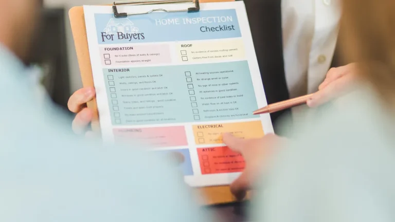 person holding a checklist clipboard